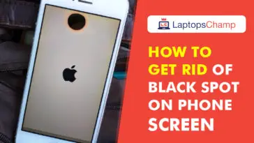 How to get rid of black spot on phone screen